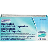 Option+ Ibuprofen liquide Gel Capsules 200mg
