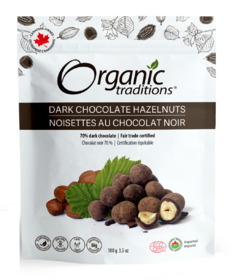 image of Organic Traditions Dark Chocolate Hazelnuts with sku:334045