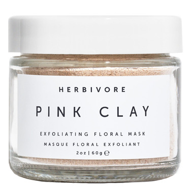 herbivore clay pink mask exfoliating