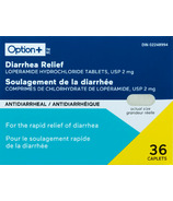 Option+ Diarrhea Relief Loperamide Hydrochloride Tablets USP 2mg