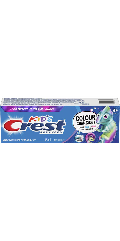 Buy Crest Kid's Advanced Chameleon Colour Changing Toothpaste Bubblegum ...