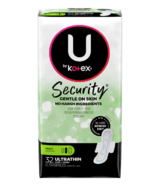 U by Kotex Security - Serviettes hygiéniques longues ultra-minces avec ailettes