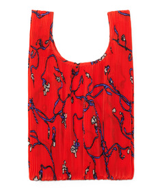 BAGGU Pleated Baggu Red Snapdragon