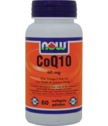 NOW Foods CoQ10 avec gélules de lécithine et d'huile de poisson