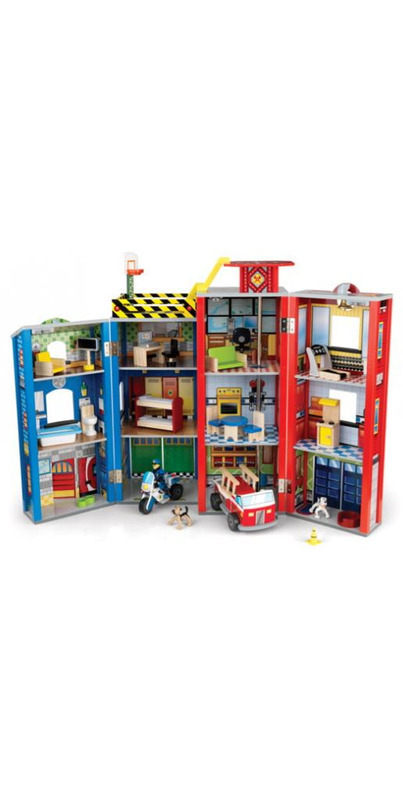 everyday heroes wooden playset