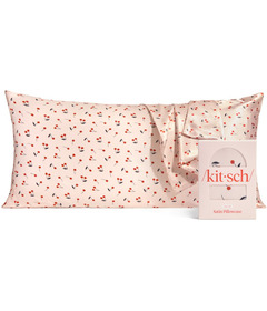 Kitsch Satin Pillowcase King Cherry Print