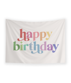 Cherrypick Reusable Fabric Banner Happy Birthday