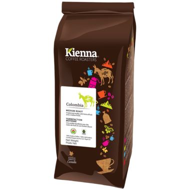 Kienna Coffee Roasters Columbia Whole Bean Coffee Kienna Coffee Roasters Columbia Whole Bean Coffee