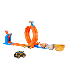 Coffret de jeu Défi Trophée Loop-And-Flip Monster Trucks Hot Wheels