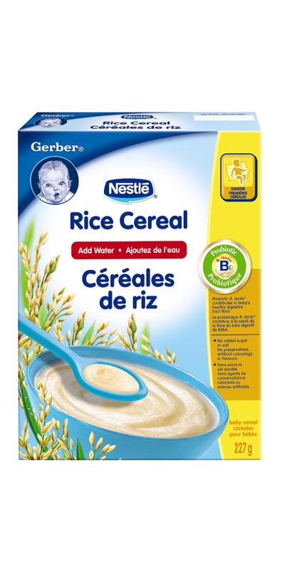 Acheter Gerber Baby Cereal - Rice (Add Water) à Well.ca | Livraison ...