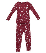 Rise Little Earthling Long Sleeve Sleep Set Dark Red