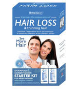 Herbal Glo pour plus de cheveux apparents shampooing et revitalisant kit débutant