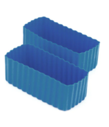 Little Lunch Box Co. Bento Cups Rectangle Medium Blue