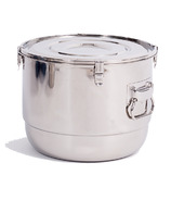 Onyx 3-Clip Airtight Stainless Steel Food Storage Container