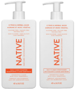 Native Hair Citrus & Herbal Musk Shampoo & Conditioner Bundle