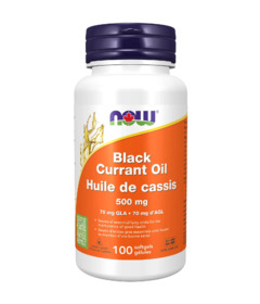 image of NOW Foods Black Currant Oil 500mg with sku:19234