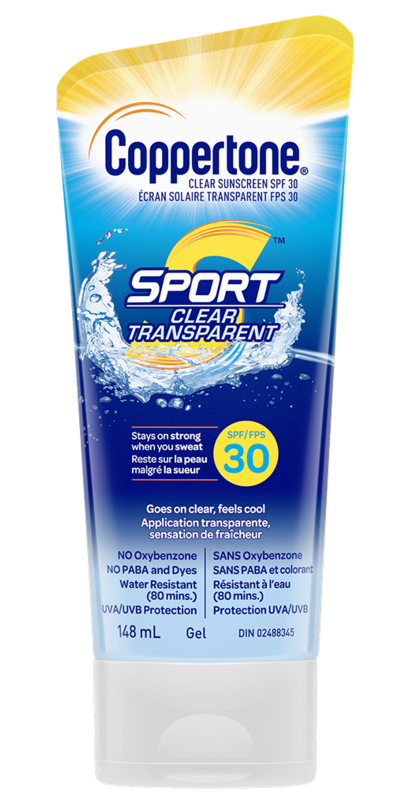 coppertone sport clear sunscreen lotion spf 30