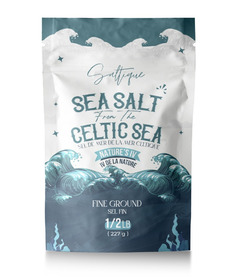 Saltique Sea Salt from the Celtic Sea Fine Ground 1/2LB