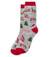 Hatley Women's Crew Socks Country Christmas 