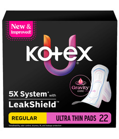 U by KOTEX Core Ultra-Thin Winged Regular Pads