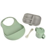 Beaba The Essentials Silicone Meal Set Grey and Sage