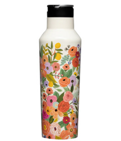 image of Corkcicle Rifle Paper Garden Party Cream Sport Canteen with sku:272278