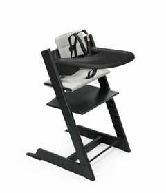 Stokke Tripp Trapp High Chair Black with Black Tray