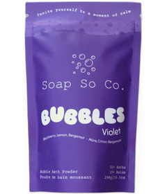 Soap So Co. Bubbles Bath Powder Violet