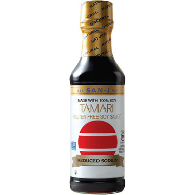 San-J Gluten Free Reduced Sodium Tamari Soy Sauce Large San-J Gluten Free Reduced Sodium Tamari Soy Sauce Large