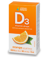 Platinum Naturals Vitamine D3 gouttes liquides à l'orange