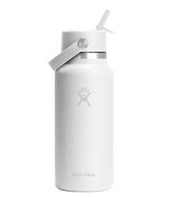 Hydro Flask Wide Mouth Flex Straw Cap White