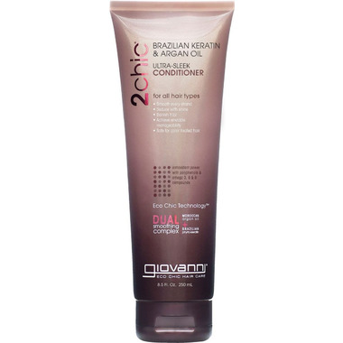 Giovanni 2chic Brazilian Keratin & Argan Oil Ultra-Sleek Conditioner Giovanni 2chic Brazilian Keratin & Argan Oil Ultra-Sleek Conditioner