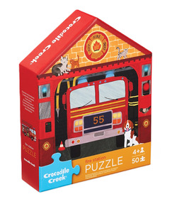 Crocodile Creek Flat House Puzzle Fire House