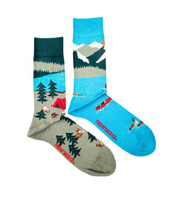 Friday Sock Co. Men's Canada Mountain Scene Socks