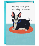 Hallmark Shoebox Funny Birthday Card My Dog Ate Your Present