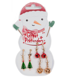 Great Pretenders Snowman Pierced Earrings