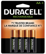 Batteries rechargeables Duracell AA