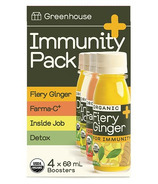 Greenhouse Juice Co. Boosters « Immunité », paquet de 4 