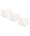 Nest Designs Basics Organic Cotton Ribbed Boxer Briefs Underwear White