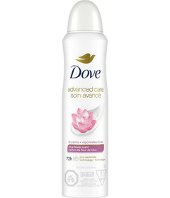 Dove Advanced Care Antiperspirant Deodorant Dry Spray Lotus Flower