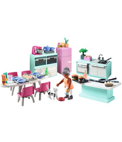 Playmobil Kitchen with Dining Table