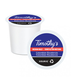 Timothy's Medium Roast Coffee Colombian Excelencia K-Cup Pods