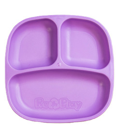 Re-Play Divided Plate Purple