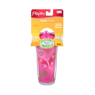 Playtex Playtime Insulated Twist \'n Click Spill-Proof Spout Cup Playtex Playtime Insulated Twist \'n Click Spill-Proof Spout Cup