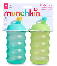 Munchkin Click Lock Bite Proof Sippy Cup Blue & Green