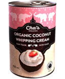 Crème fouettée à la noix de coco biologique de Cha's Organics