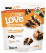 InnoFoods Organic Coconut Clusters with Dark Chocolate Drizzle