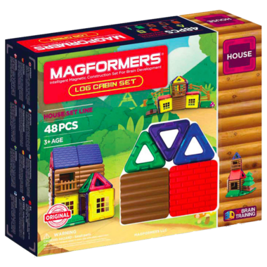 Magformers log sales cabin