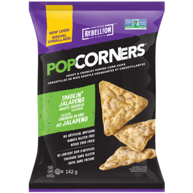 PopCorners Smokin\' Jalapeno White Cheddar Corn Chips PopCorners Smokin\' Jalapeno White Cheddar Corn Chips