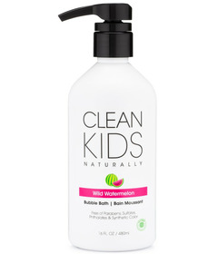 Clean Kids Naturally Bubble Bath Wild Watermelon